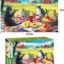 Jigsaw Puzzles 500 Pieces for Adults, Adult Puzzles Cat Puzzle Games Pieces Fit Together Perfectly Difficult Puzzles for Adult Elderly Challenging 20.5 * 15IN