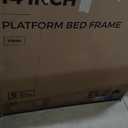 Linenspa Folding Metal Platform Bed Frame - No Box Spring Needed - Underbed Storage - Simple Tool Free Assembly - Mattress Foundation - 14" High - Traditional Design - Sturdy Steel - Twin Size
