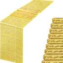 12x108 inch Gold Sequin Table Runner Sparkly Glitter Table Linen 1 Pack for Party Decorations Wedding Birthday Baby Shower Engagement Anniversary