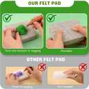 Needle Felting Kit for Beginners, 28 Colors Wool Roving DIY Succulent Plants Craft Set with Felting Needles, Pad & Tools, Wool Felt Kit for Mini Potted Plants Home Decoration & Christmas Gift