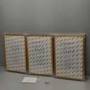 11x17 Oak Picture Frame, Solid Oak 11x17 Poster Frame with Mat to 8x12(Openning Size is 7.5x11.5), Natural Wood 17x11 Frames for Wall, Set of 3