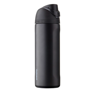Owala FreeSip Insulated Stainless Steel Water Bottle with Straw, BPAFree Sports Water Bottle, Great for Travel, 24 Oz, Very, Very Dark
