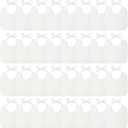 Panitay Solid White Feeder Bibs Cotton Baby Bibs for Feeding DIY Baby Shower Games Gender Reveal Party