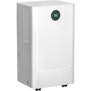 Electactic 25 Pint Dehumidifier for Bedroom Bathroom Basement, 38dB Quiet, Precise Humidity Control, 3 Modes, Drain Hose & 0.53 Gal Water Tank, Small 1800 Sq.ft Dehumidifiers for Apartment RV Dorm