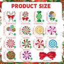 28 Pcs Candy Christmas Ornaments, Christmas Tree Sign Ornaments, Peppermint Candy Yard Signs Decorations, for Xmas Tree, Door, Lawn, Birthday Party, Garden Decoration