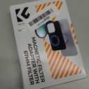 K&F CONCEPT 6.1 inch Magnetic Lens Filter Mount Adapter with 67mm Variable ND2-32 Filter Compatible with iPhone, Compatible with 16/15/14/13/12, 16/15/14/13/12 Pro