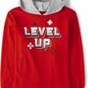 The Children's Place Boys' Hoodie Sweatshirt (Red, XS)