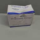 100 Pack Disposable 5ml/cc Lab Syringes with 22Ga 1.25 Inch Needle Luer Lock, Individually Sealed Packed