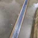 2 Pack 8FTx 2"x1" Aluminum Black Handrail with Self Drilling Screws Nylon End Caps, 5 Year Outdoor No Fading, 2.8mm Thick Flat Handrail Cuttable Top Rail for Deck Stair Railing Indoor Outdoor