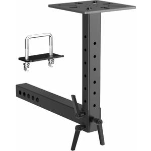 Heavy-Duty Hitch Mount Vise Plate Holder with Adjustable Height - Fits 2 inch x 2 inch Receiver with Standard Mounting Vise Plate