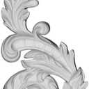 Ekena Millwork ONL12X05X01JA-R Jamie, RightUrethane Onlays, 12 3/8"W x 5 1/2"H x 1 3/8"P, Primed