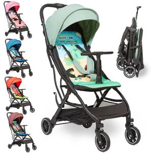 Cool Kids Superb Lightweight Travel Stroller, Compact One-Hand Fold Buggy