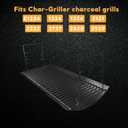 Uniflasy 27 Inches Ash Pan Replacement for Chargriller 1224, 1324, 2121, 2222, 2727, 2828, 2929 Charcoal Grills, Charbroil Replacement Part 17302056 Grill Grates with 2pcs Fire Grate Hanger