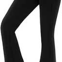 Hi Clasmix Flare Leggings for Women - High Waist Crossover Yoga Pants Tummy Control Bootcut Bell Bottom Jazz Lounge Leggings,S