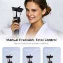 KAUGIC Manual Ear Wax Cleaner Safe, Comfortable & Easy to Use Seamless One-Hand Operation, Black
