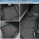 Mixsuper Floor mat for 2021-2026 Jeep Wrangler Unlimited 4XE PHEV 4 Door(Not for 2 Door or JL Models),All Weather TPE Floor Liners Protection for Wrangler Accessories,2 Row Anti-Slip Car Mats, Black