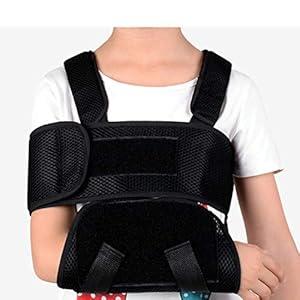 iiHome Medical Arm Sling, Arm Immobilizer Sling, Maximum Comfort, Best Fully Adjustable Rotator Cuff and Elbow Support for Broken&Fractured Arm, Includes Immobilizer Band for Quick Recovery (Child)