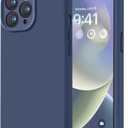 LOVE 3000 Designed for iPhone 14 Pro Case, Premium Silicone with [Soft Anti-Scratch Microfiber Lining] Shockproof Protective Phone Case for Men Women Girls 6.1", Navy Blue