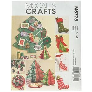 McCall's Patterns M5778 Holiday Decorations, One Size Only