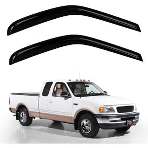 Window Rain Guards Wind Deflector Ventilation, Rainguards Compatible with Ford 1997-2003 F150 Supercab,2004 Heritage/1997-1999 F250 Regular Cab Noise f150 Window deflectors (Two Doors)
