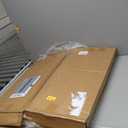 24" Glass Lazy Susan for Dining Table, Glass Turntable Table Centerpiece with 6 Rotating Wheels, 360 Smooth and Silent Spin Tabletop Rotating Tray, for Family Gatherings, Banquets, Weddings, 61 cm