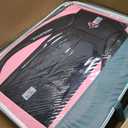 Comfortable Leather Auto Car Seat Covers Front & Rear Seat Protector Fit Sedan SUV 5 Seats Full Set Universal Fit (Black and Pink)