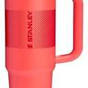 STANLEY Quencher ProTour Flip Straw Tumbler with Leakproof Lid 30 oz | Built-In Straw and Handle | Cup Holder Compatible for Travel | Insulated Stainless Steel Cup | BPA-Free | Hot Coral Fade