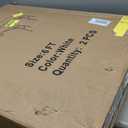 Fivenl 2 Pack 6 FT Folding Tables White Foldable Table, Fold-in-Half with Carrying Handle Portable Plastic Rectangular Table for Party, Dining, Wedding, Camping, Picnic, Indoor Outdoor Events