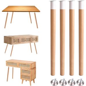 Wood Furniture Legs, 28 Inch
