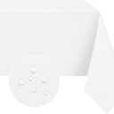 Softalker Rectangle Tablecloth, Waterproof & Stain Resistant Table Cloths Wrinkle Free Fabric Washable Polyester Table Cover for Spring/Party/Outdoor/Wedding - 60 x 84 inch,White