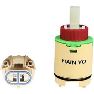 JH01GJ HK-40 Faucet Cartridge,Single Lever Faucet Cartridge,Compatible with Single Handle Tub and Shower Faucet,For Home Shower Cartridge Handle Cartridge Replacement,Commonly Used in Uberhaus Faucets