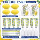 50 Pcs / 25 Sets Capri Lemon Baby Shower Party Favors for Guests Sweet One Italian Lemon Shaped Soaps Bridal Shower Return Gifts Amalfi Themed Hand Cream for Bridal Wedding Gender Reveal