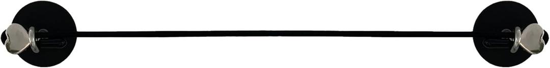 Magnetic Curtain Bungee cord Rod for Metal Doors with Adjustable Length - Stretchable up to 35 inches,for Magnetic Window Cafe, Classroom whiteboard,Refrigerator. Black 1 Pack