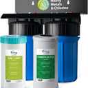 iSpring Heavy Metal Whole House Water Filter System, Reduce 99% Chlorine, Lead, Sediment & Odor, 5-Layer Whole House Water Filter, SGS-Tested, 10 x 4.5 Filters, 1 Inlet/Outlet, Model: WGB21B-KS