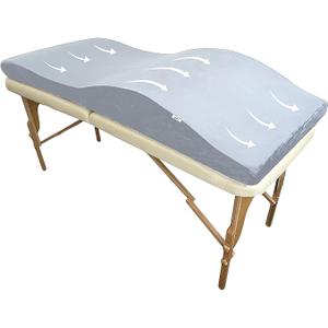 Lash Bed Topper  Ergonomic Memory Foam Pad with Plush Cover, Spa Table Cushion for Eyelash Tech, Salon Mattress for Beauty Beds, Compatible with Massage and Spa Setups  23/70" (58/178 cm), Gray