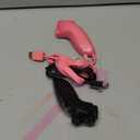 ZeroStory 2 Packs Wireless Controller and Nunchuck for Wii and Wii U Console, Gamepad with Silicone Case and Wrist Strap (Black and Pink)