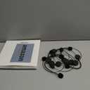 Zhanmai 6 Pcs Black Microphone Headset Toy Faux Costume Headset Prop Hippie Accessories Plastic Makeup Prop for Party Supply