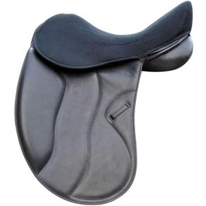 Acavallo Ortho Pubis Gel in Dressage Seat Saver with Dri-Lex, Large, Black