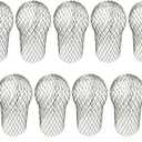 9 Packs Gutter Filter Strainer Gutter Downsport Guards With Zip Ties. 3.5-4 Inch Expandable Aluminium Filter Strainer, for Preventing Blockage Leaves For Downspout Of 2-4 Inches Hole Size