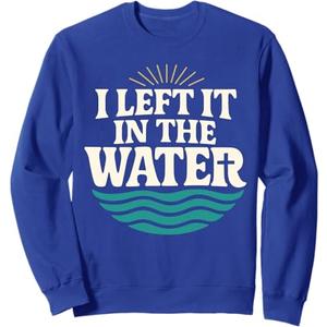 I Left It In The Water Retro Baptism Faith Sweatshirt Small