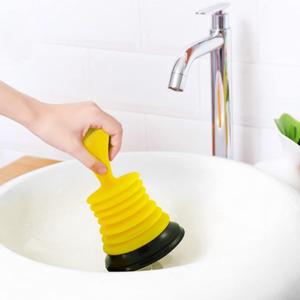 Meadow Lane Small 7" Sink Plunger - Mini Clog Remover for Kitchen & Bathroom Sink Drains - Hand Ergonomic, Space-Saving & Powerful Suction - Universal Fit for Home or Commercial Use, Yellow (1 Pack)