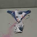 SweatyRocks Women's Sexy Bathing Suit Floral Print Cross Back Bikini Set Swimsuits (White-1)