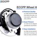 ECCPP 2pcs Front Wheel Hub Bearing Assembly for Chevy Express Silverado1500, GMC Savana 1500 Sierra Yukon Cadillac Escalade 6 lugs W/ABS 515054, 2WD Only