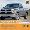 WEELMOTO Headlight Compatible with 2009-2012 Dodge Ram 1500/2010-2012 Dodge Ram 2500 3500 (Does NOT fit Quad Beam Headlight Models) Replacement Chrome Housing Amber Reflector