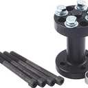 Allstar Performance Fan Spacer, 3.5 in Thick, Bushing/Hardware Included, Aluminum, Black Anodized, Chevy V8 / Ford V8, Each