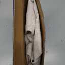 MIULEE Linen Textured Small Kitchen Window Curtains Over Sink, Semi Sheer Farmhouse Cafe Curtain 36 Inch Long Short Back Tab Half Window Curtains for Bathroom Basement 2 Panels