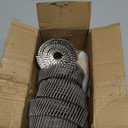 Waltyotur 1200 Count Stainless Steel Coil Roofing Ring Shank Siding Nails 15-Degree Collated Wire Coil 1-1/2 Inch, 0.09 Inch Ring Shank, Small Cap Coil Stud Siding Nails