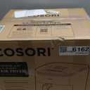 Cosori 9-in-1 TurboBlaze Air Fryer 6 Qt, Premium Ceramic Coating, 90450F, Precise Heating for Even Results, Air Fry, Roast, Bake, Broil, Dry, Frozen, Proof, Reheat, Keep Warm, 120V, Dark Gray