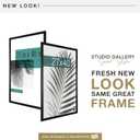 MCS Studio Gallery Movie Poster Frame 27x40 Black Woodgrain Engineered Wood, Vertical & Horizontal Wall Hanging Large Picture Frame for Photos, Artwork & Custom Posters (1-Pack)