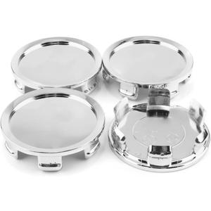 4Pcs 74.5mm 2.93in Wheel Center Caps for OZ Racing Forged Superforgiata Wheels Rim, PN: M608, M242, 81310409, OD 74.5 mm/2.93 in, ID 72mm/2.8 in, Chrome